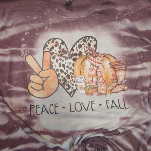 Fall Bleached Women's T-shirt Short Sleeve Size XL - Picture 2 of 6